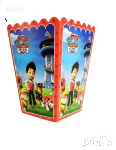 Paw Pes Patrol Пес Патрул Парти кутия за дребни лакомства пуканки и др, снимка 3 - Други - 21045747