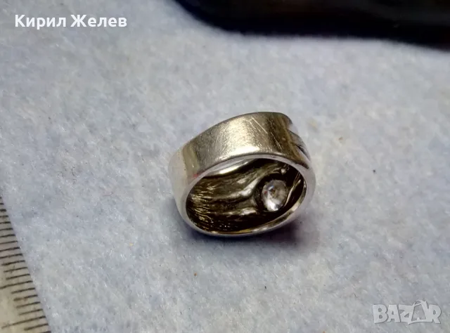 РАЗКОШЕН СКЪПОЦЕНЕН СРЕБЪРЕН ПРЪСТЕН СРЕБРО 925 с ЮВЕЛИРНО ФАСЕТИРАН МОЙСАНИТ 48602, снимка 8 - Пръстени - 49917326