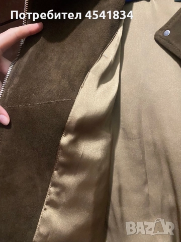 дамско яке Massimo Dutti от естествен велур, снимка 4 - Якета - 52093123