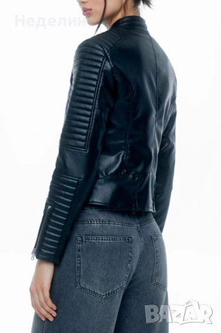 Кожено яке, снимка 3 - Якета - 52099452