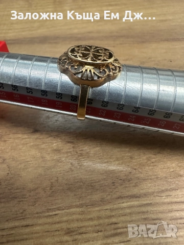 Стар антикварен златен пръстен, снимка 5 - Пръстени - 51908988