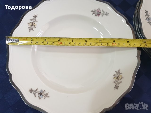 Комплект старинни порцеланови чинии -Johann haviland Bavaria Decor feins, снимка 2 - Сервизи - 40045749