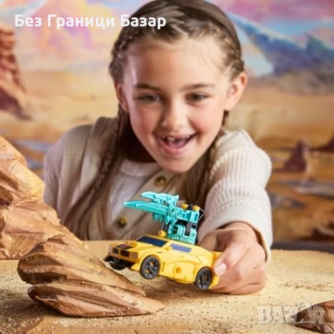 Нова Екшън фигура Transformers Bumblebee 10см робот кола играчка дете, снимка 7 - Други - 51596241