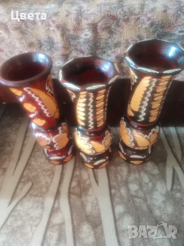 Вази дърворезба, снимка 2 - Вази - 48511988