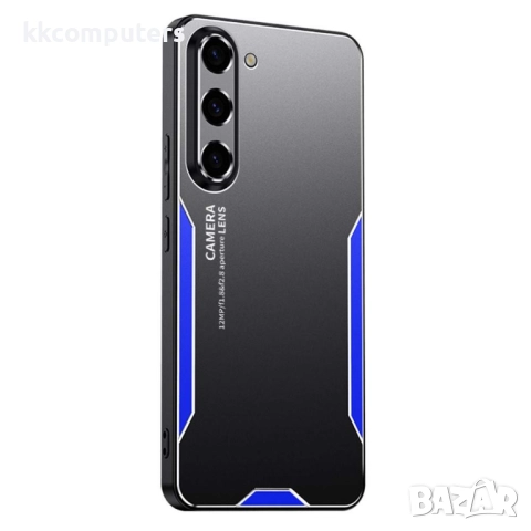 Защитен калъф с Протектор за Samsung Galaxy A17 5G / A17 4G - Алуминиева Сплав, TPU, PC [Златист, Ср, снимка 4 - Калъфи, кейсове - 52198324