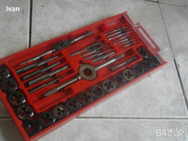 Плашки/Метчици За Външни/Вътрешни Резби-Старо Качество-Комплект 35 Части До М12/Комплект 15бр-До М16, снимка 13 - Други инструменти - 41357734