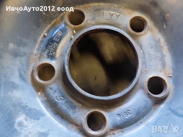 Джанти 16 метални opel zafira b Опел Зафира б, снимка 2 - Гуми и джанти - 50662541