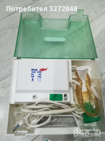 Италиански инхалатор/аерозолен апарат с компресор SOLJET 2, снимка 2 - Други - 39698685