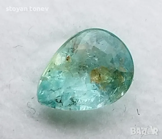 Зелено син Параиба турмалин с форма круша - 0.78кт.! Сертифициран! Нов!, снимка 13 - Бижутерийни комплекти - 49935342