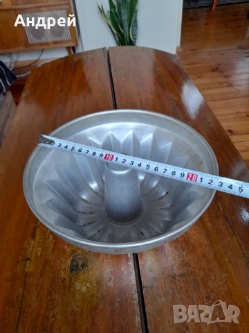 Стара алуминиева форма за кекс #9, снимка 3 - Антикварни и старинни предмети - 44243996