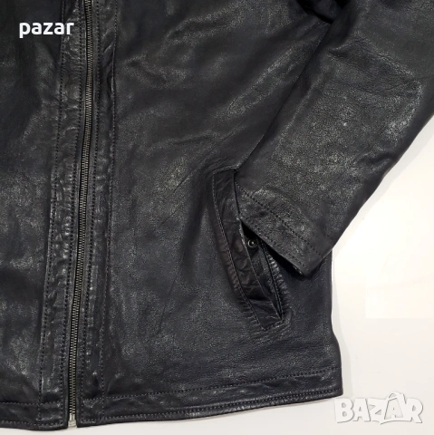 Freaky Nation Мъжко Кожено Яке Естествена Кожа M-L, снимка 4 - Якета - 53598772