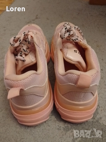 *Balenciaga*Нови!Маратонки цвят пепел от рози, снимка 12 - Маратонки - 52655863