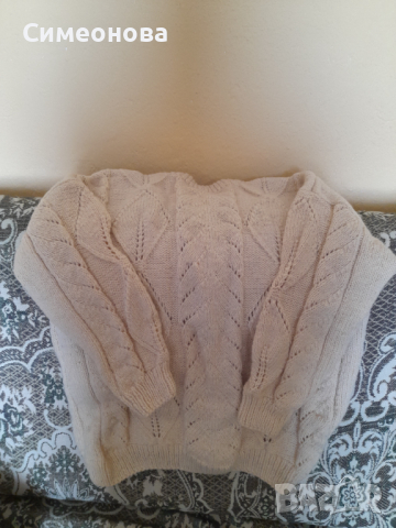 Дамска плетена блуза на две куки, снимка 2 - Блузи с дълъг ръкав и пуловери - 36250362
