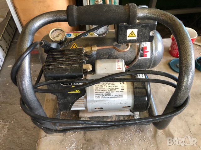 Компресор SENCO PC1010 преносим 3.8 литра, безшумен безмаслен мини-компресор, снимка 3 - Други машини и части - 41796400