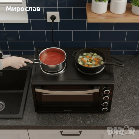 Малка готварска  печка TERMOMAX TXC56CL, снимка 2 - Печки, фурни - 52546815