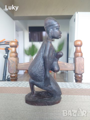 Африканско изкуство.Продавам красиви,старинни, статуетки.Обявената цена е за двете., снимка 8 - Други ценни предмети - 41632377