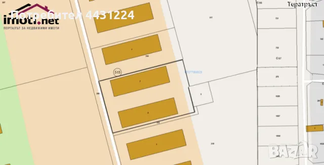 Две складови помещения с прилежащ терен, 7457 м2 Добрич област, с.Божурец, снимка 3 - Парцели - 49710868