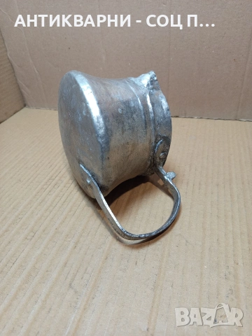 Соц Старо Малко Медно Бакърче Ямак Нотлениче 1.5лт. НОМЕР 703., снимка 5 - Антикварни и старинни предмети - 53500785