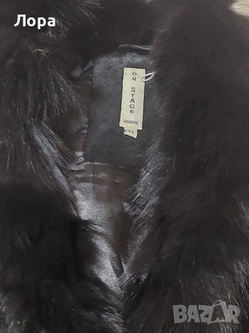 Дамски елек естествен велур и естествен косъм, снимка 6 - Елеци - 42690807