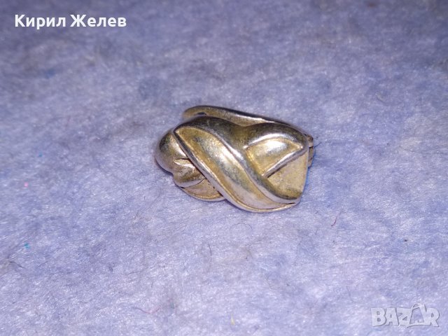 СТИЛНА ВЕНТИДЖ АРТ ОБЕЦА СРЕБРО 925 АНГЛИЯ МАЙСТОРСКА СТАРА БИЖУТЕРСКА ИЗРАБОТКА 38218, снимка 2 - Обеци - 40938765