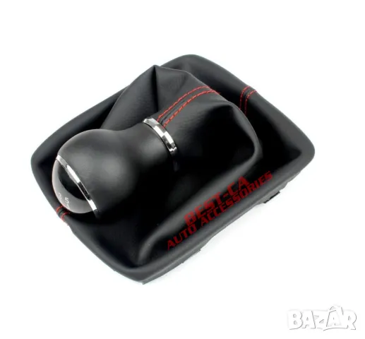 Топка скоростен лост с маншон червен шев подходящ за Seat Leon 3 Mk3 5F 5 и 6 скорости (2013-2020), снимка 8 - Аксесоари и консумативи - 49053179