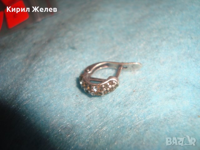 СТАРА СРЕБЪРНА МАРКОВА ОБЕЦА СРЕБРО 925 ПРОБА 25907, снимка 10 - Обеци - 35820591