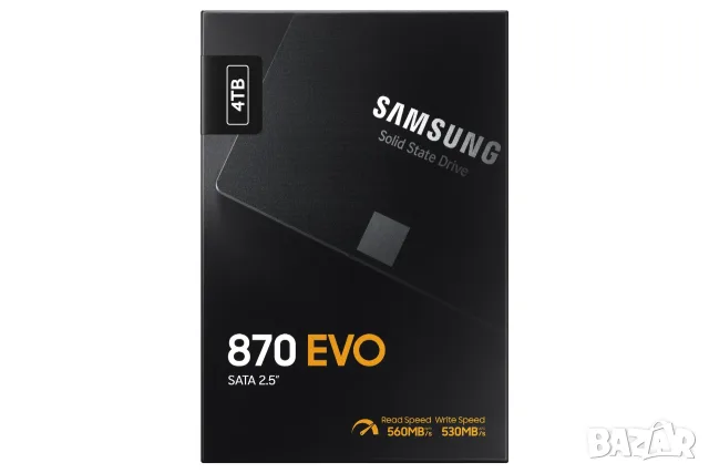 Нов Samsung 870 EVO 4TB SSD SATA 2.5" - 3 г. гаранция, налични 4 бр.