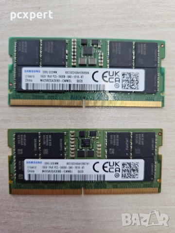 32GB (2x16GB) Нова с гаранция 99м DDR5-5600 SODIMM