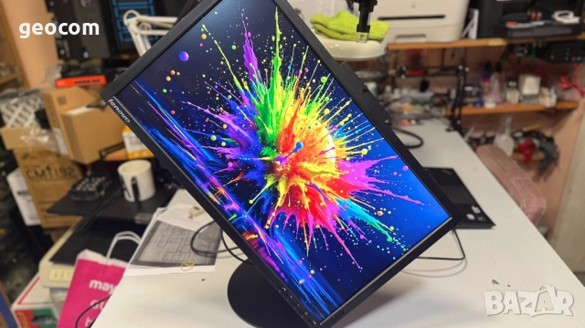 24" lenovo ThinkVsion T2424z FHD IPS монитор (1920x1080,7ms,D-SUB,HDMI,DP,SPK,CAM), снимка 2 - Монитори - 52823894