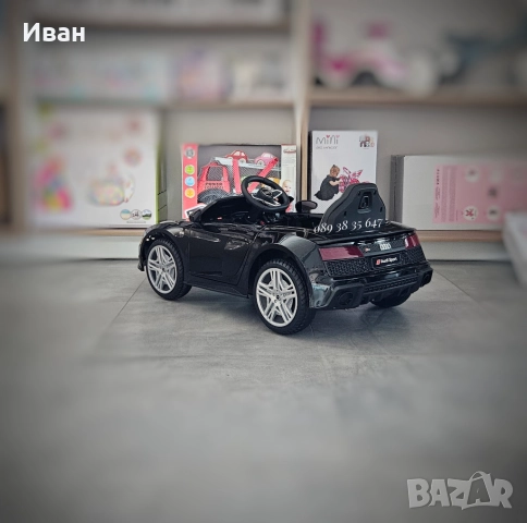 ПРОМОЦИЯ ДО 31.12!НОВО!Акумулаторна кола Audi R8 BLACK с 12V батерия,меки гуми, снимка 8 - Детски велосипеди, триколки и коли - 51740681