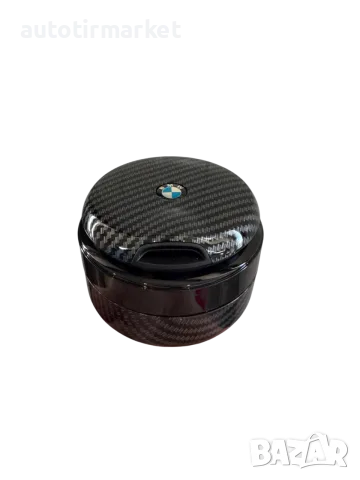 Карбонов ПЕПЕЛНИК BMW с порцеланова чаша – T402-2