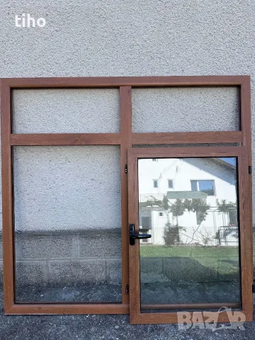 Алуминиева дограма златен дъб 3бр., снимка 4 - Дограми - 56030880