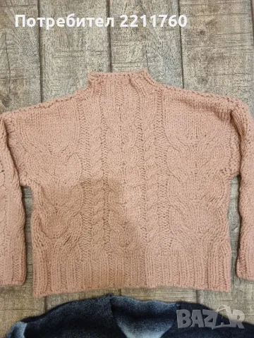 Обемни пуловери от плетиво , снимка 2 - Блузи с дълъг ръкав и пуловери - 48273996