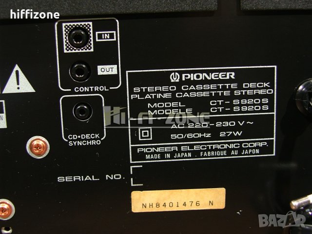 ДЕК Pioneer ct-s920s /, снимка 9 - Декове - 35805223