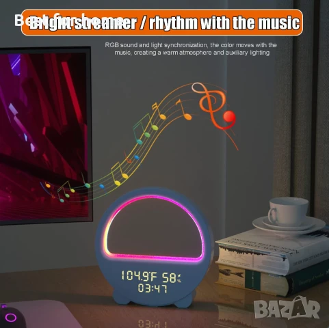 Цифров будилник с дистанционно управление, снимка 4 - Стенни часовници - 51121475