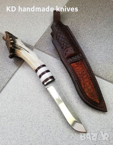 Ръчно изработен ловен нож от марка KD handmade knives ловни ножове, снимка 12 - Ловно оръжие - 30284314