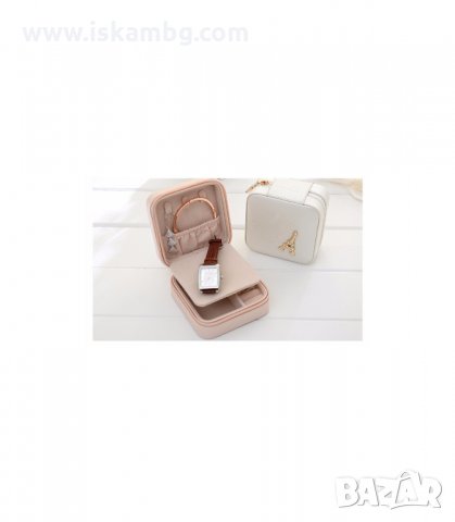 КОЖЕНА КУТИЯ ЗА БИЖУТА LUXOR, АЙФЕЛОВА КУЛА, КВАДРАТНА - код 1752, снимка 4 - Подаръци за жени - 33986921