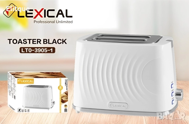Тостер Lexical LTO-3905-1/2, снимка 2 - Тостери - 52866301