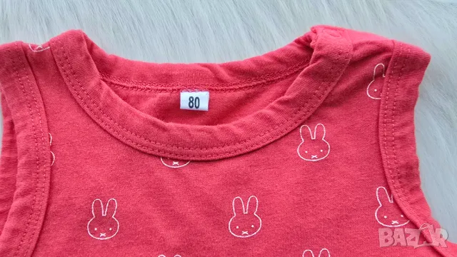 Детска рокля и летен ромпър 9-12 месеца, снимка 7 - Бебешки гащеризони - 50062022