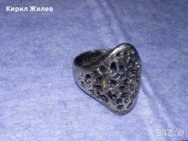ВЕЛИКОЛЕПЕН АЖУРЕН СРЕБЪРЕН АРТ СТИЛ ПРЪСТЕН ОКСИДИРАНО СРЕБРО 925 МАЙСТОРСКА ИЗРАБОТКА 70873, снимка 15 - Пръстени - 40761945