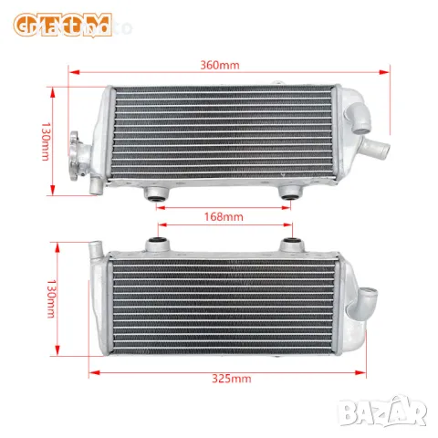 Радиатор за KTM Husqvarna 125, 150, 250, 300 TC TE XC EXC SX 07-16 , снимка 1