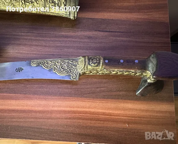 Османски ятаган от XVIII век., снимка 4 - Диамантени и режещи инструменти - 56160233