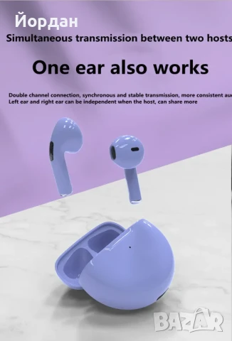Безжични слушалки Air Pro 6 TWS Fone Bluetooth Original , снимка 13 - Безжични слушалки - 50894783