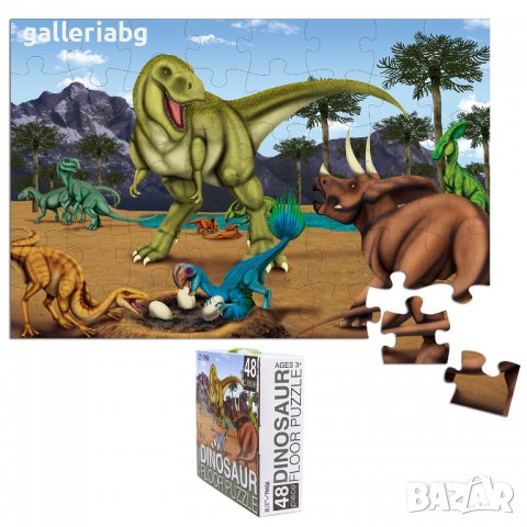 Пъзел с динозаври 48 части, снимка 2 - Игри и пъзели - 38982396