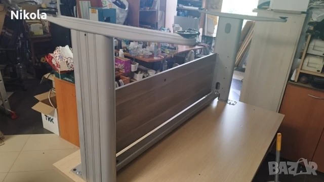 Бюро с метални крака - офис маса 140/80/73,5см, снимка 16 - Бюра - 51054723