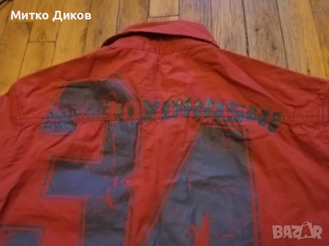 Риза Кенвело винтидж маркова памук размер Л тарикатска  отлична№34 надпис, снимка 7 - Ризи - 49106057