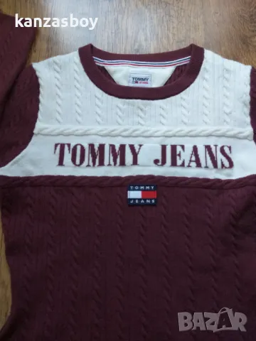 tommy jeans strickkleid archive - страхотна рокля Л, снимка 5 - Рокли - 48324551