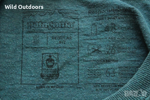 PATAGONIA - мъжка блуза, размер S, снимка 3 - Спортни дрехи, екипи - 53772708