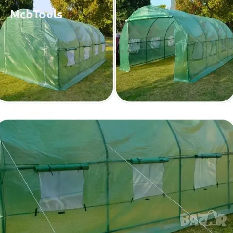 Тунелна оранжерия с размери 4х2.5х2 метра (10m2) Mar-Pol, снимка 2 - Оранжерии - 49605435