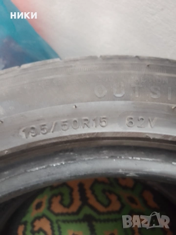 4 броя 195/50/15 DOT 2019 летни гуми втора употреба, снимка 7 - Гуми и джанти - 53589969